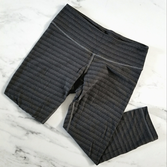 Lululemon Striped Cropped Leggings - Picture 1 of 3